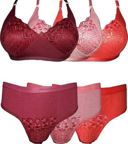 Bra And Panty Set Self Design Multicolor Lingerie Set Boxers Style: Boxer Shorts