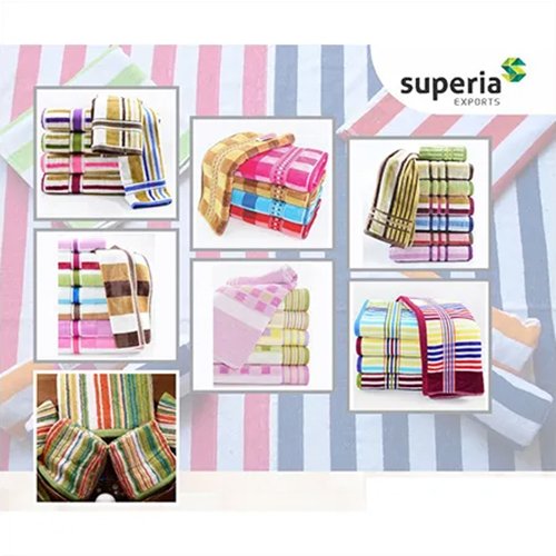 Multicolor Striped Bath Towel