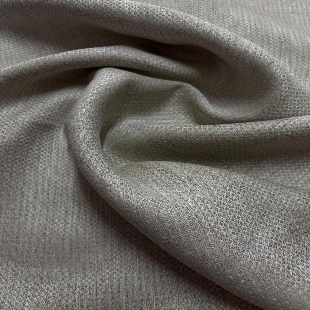 60 Lea Pure Linen Natural Shade Dobby Fabric (Grey)