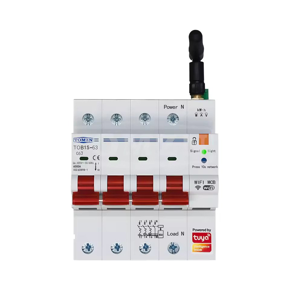 TOMZN TOB1S-63 4P WiFi Smart Circuit Breaker