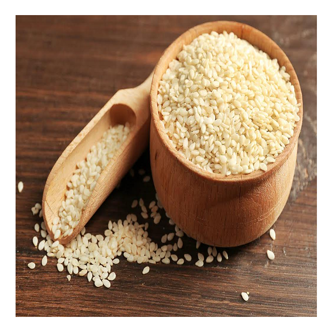 100% Pure White Hulled Sesame Seeds – Fresh & Natural