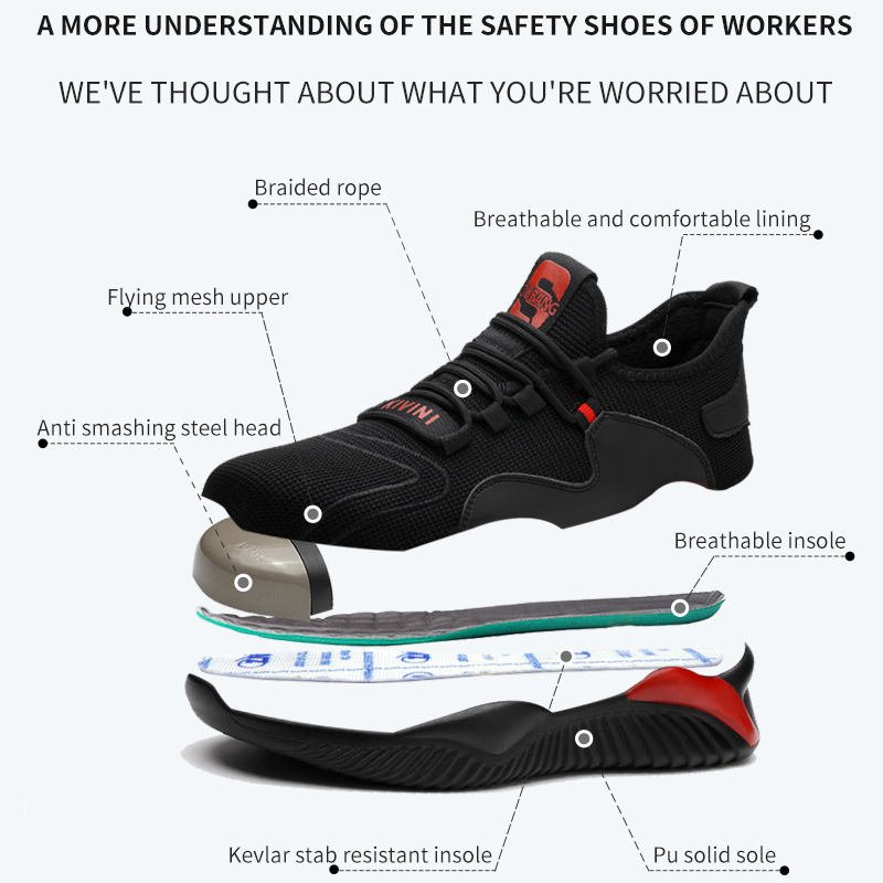 Protective Steel Toe Safety Shoes