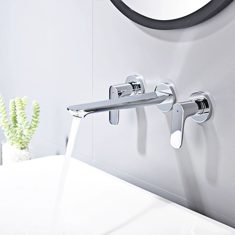 Brass Wall-Mount Basin Mixer