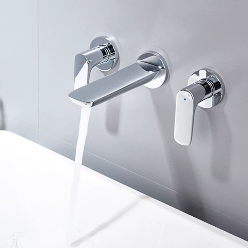 Brass Wall-Mount Basin Mixer