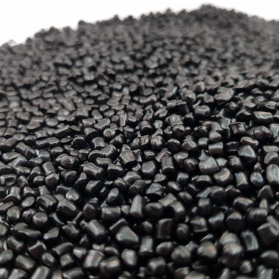 LDPE Recycled Black Masterbatch – 20–55% Carbon for Garbage Bags, Films & PE Pipes
