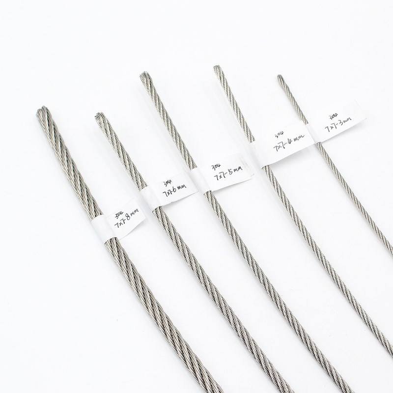 SS 304 316 7x7 7x19 Construction Stainless Steel Cable