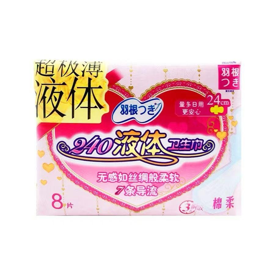  Tsuki LIQUID Sanitary Pad (240 mm, 18 pcs per bag x 24 bag), Day Use