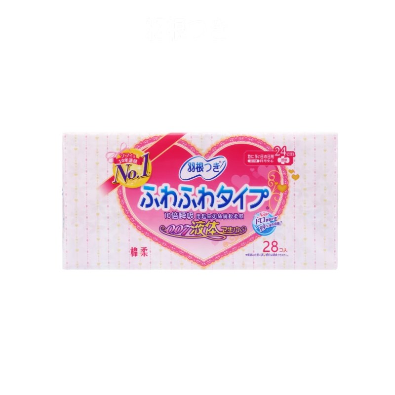  Tsuki LIQUID Sanitary Pad (240 mm, 28 pcs per bag x 24 bag), Day Use