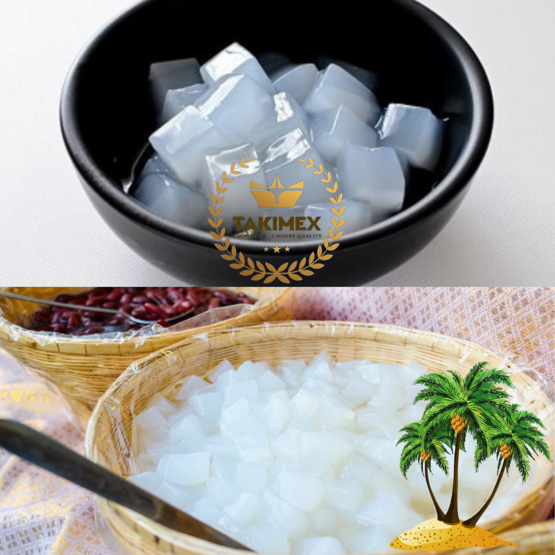 Natural Nata De Coco Coconut Jelly Milk Mango Pudding Bubble Tea Stick Ingredients Dessert Fruit Tea Topping 1kg Bulk Vietnam