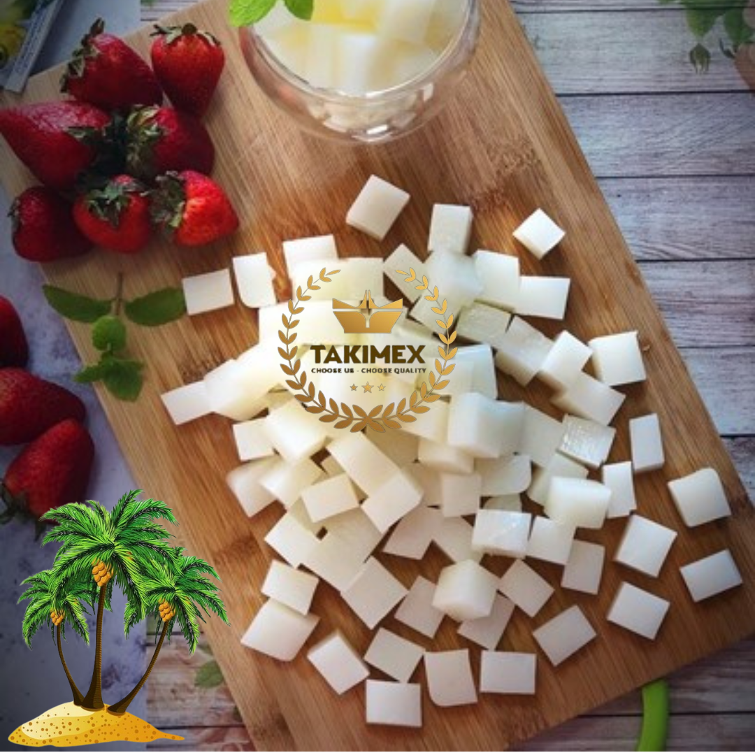 Natural Nata De Coco Coconut Jelly Milk Mango Pudding Bubble Tea Stick Ingredients Dessert Fruit Tea Topping 1kg Bulk Vietnam