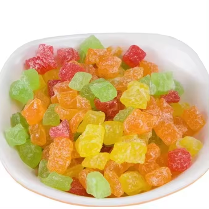 Delicious and Fragrant, Soft and High-quality Four-color Papaya Cubes