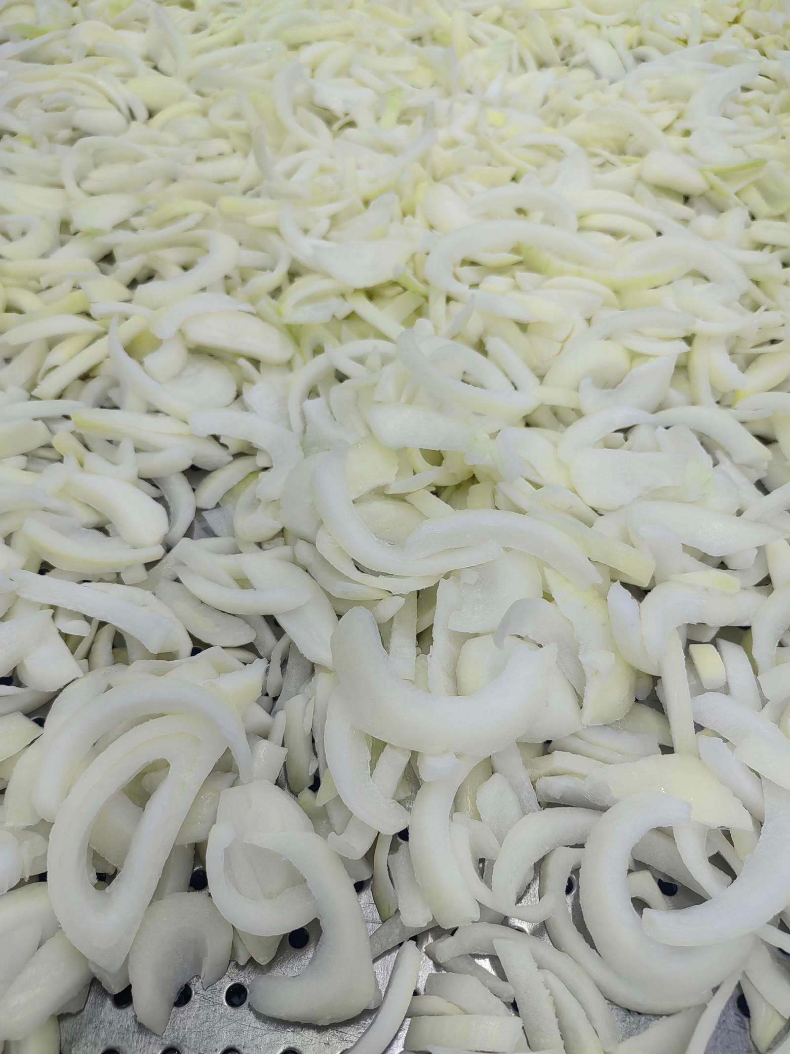BRC IQF Quick Frozen Onion Slices Strips 6-8mm Wide High Quality Bulk Price Factory Directly Sale 10KG/Carton 1KG/2.5KG Per Bag