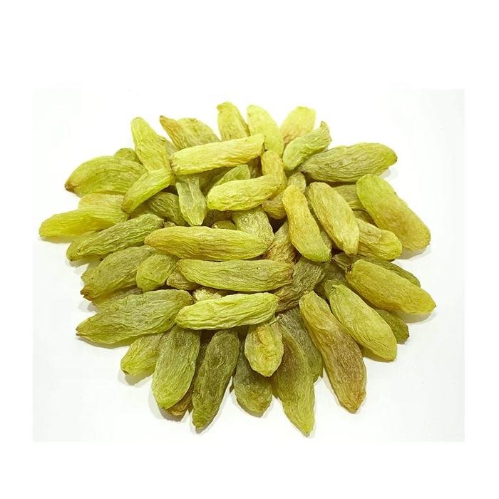 Organic Premium Direct Kishmish Long Pattern Sun Dried Fruit Snack Black Green Golden Raisins Natural Water Preserved Sweet