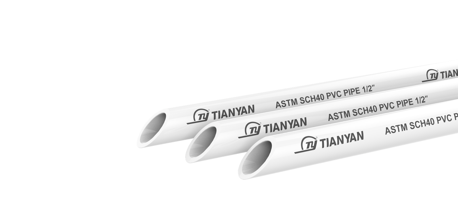 TY Factory Wholesale All Sizes Schedule 40 Plastic Tubes UPVC PVC Water Supply Sch40 Pvc Pipe