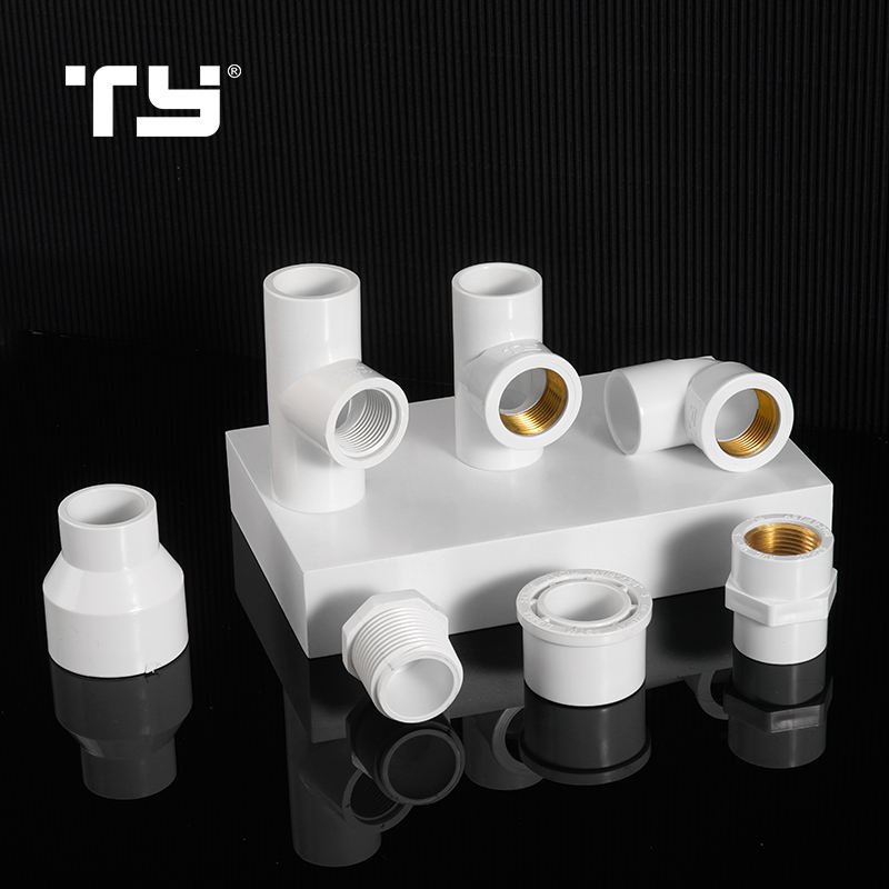 TY Manufacturer Wholesale ASTM SCH40 Pipe Fittings PVC Plastic Pipe Fittings Full Size 1/2''-4''
