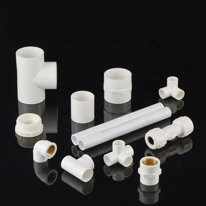 TY Manufacturer Wholesale ASTM SCH40 Pipe Fittings PVC Plastic Pipe Fittings Full Size 1/2''-4''