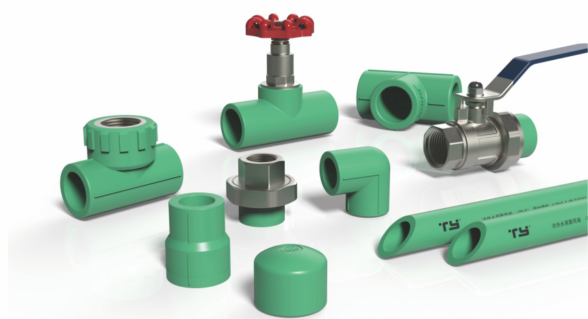 TY Factory Wholesale PPR Water Pipe Fittings Polyethylene Pipe Fittings Water Supply Plastic PPR Fittings Full Size