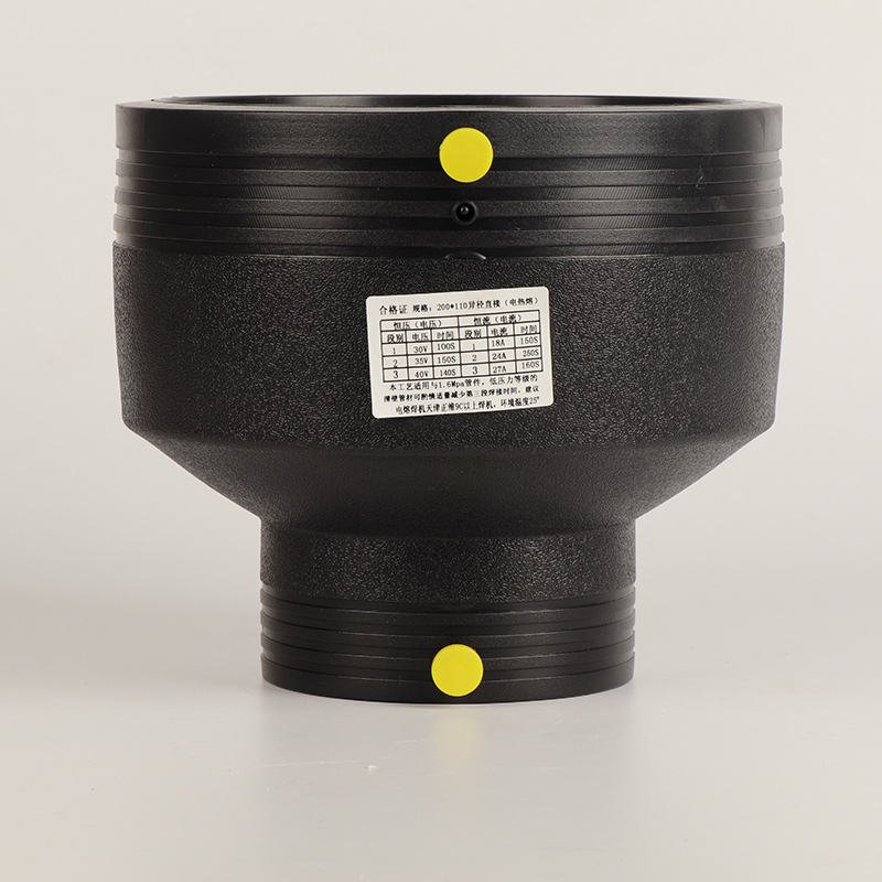 Quality Electrofusion Variable Diameter Straight HDPE Electrofusion Fittings Used in 90 ° C Hot Water