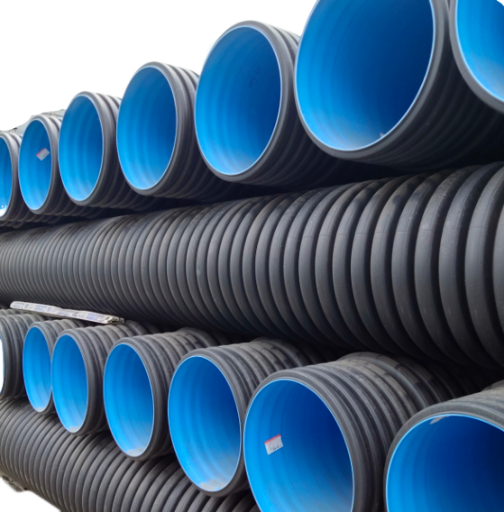 Hot Selling Hdpe SN8 225mm Double Wall Corrugated PE100 Drainage Pipe Twin Wall Corrugated Pipe