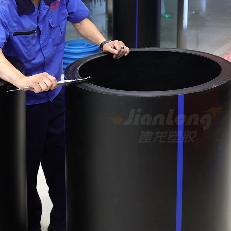 High Density Polyethylene Plastic PE100 HDPE Pipe Tube for Water Supply