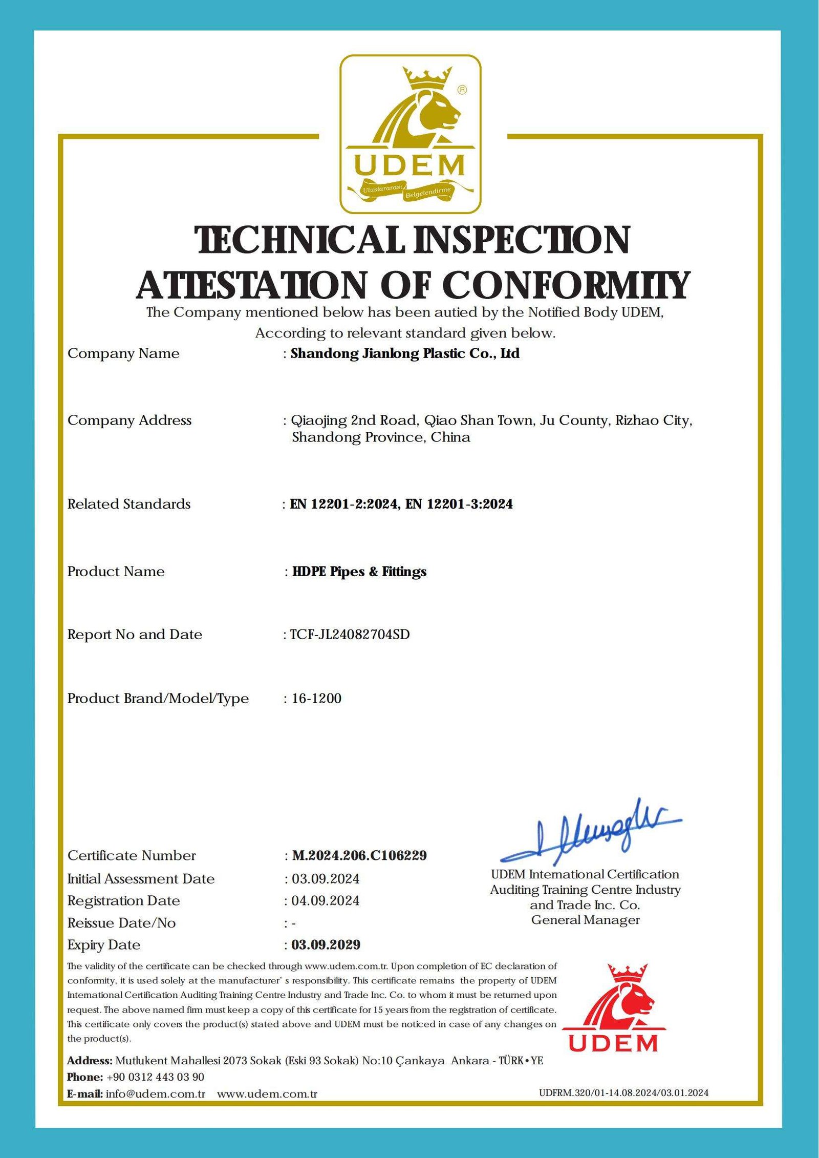 High Density Polyethylene Plastic PE100 HDPE Pipe Tube for Water Supply