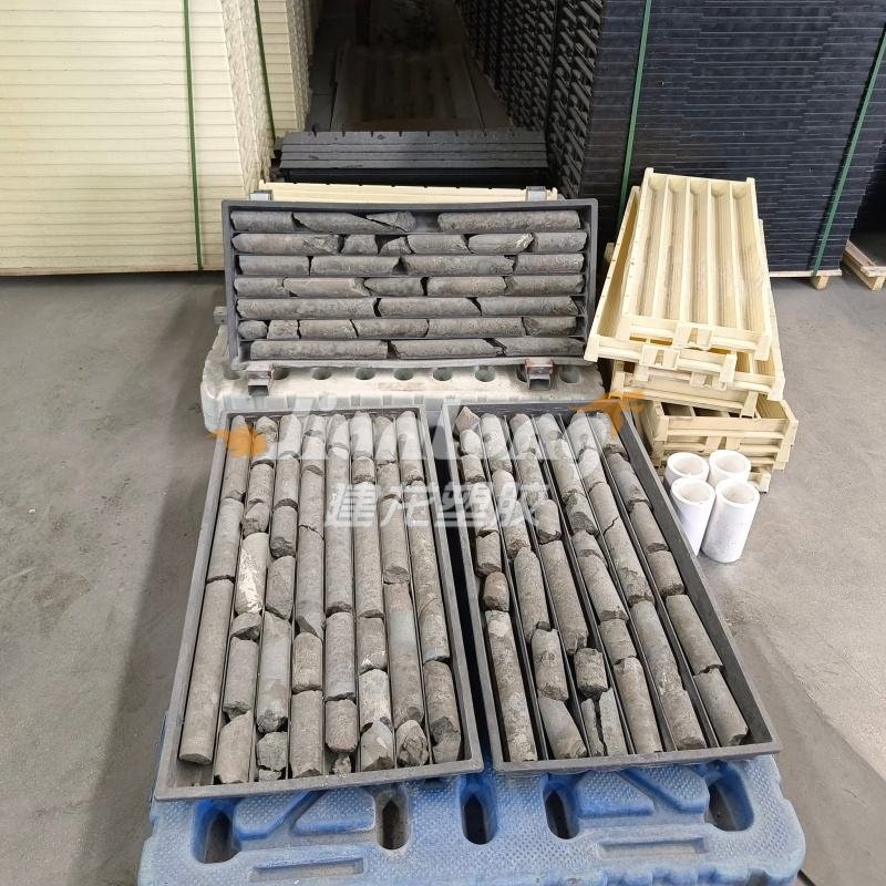 Square Plastic Durable NQ HQ PQ Plastic Core Tray Box Storage for Ore Mining