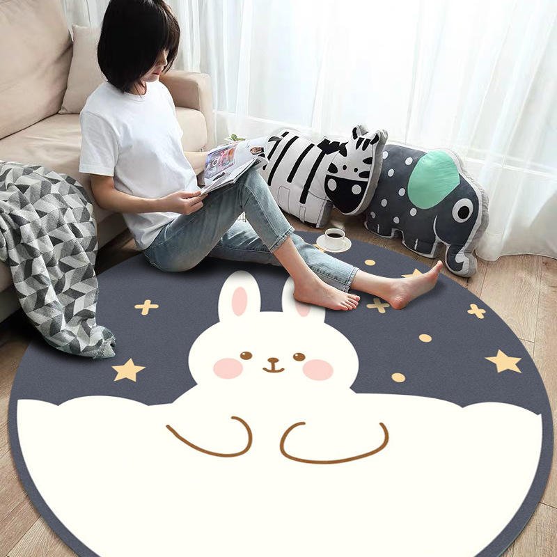 Custom Living Room Large DIA60cm Round Carpet Area Rug Round Handmade for Home Decor