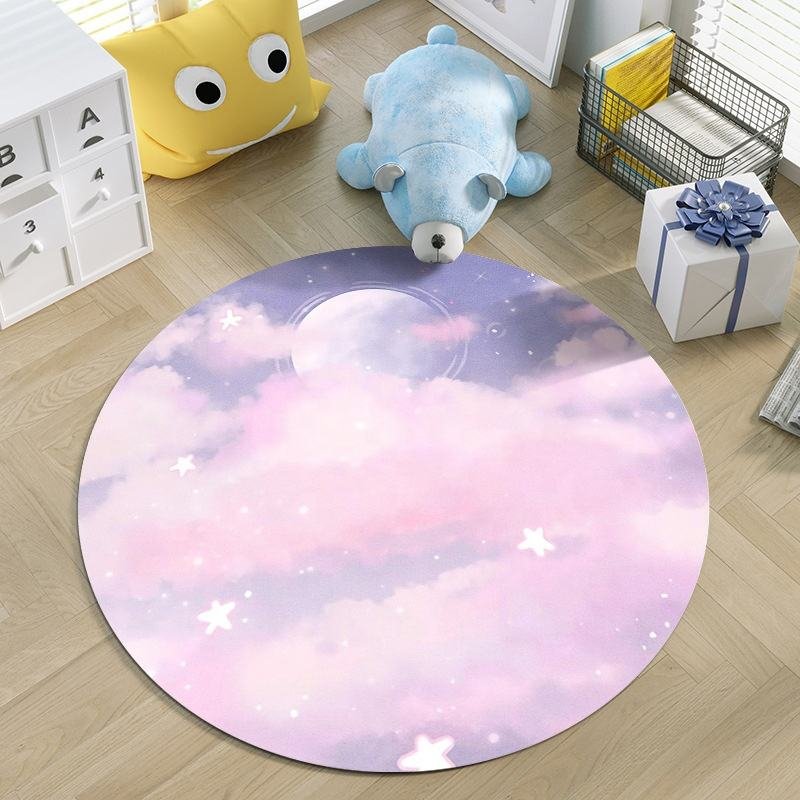 Custom Living Room Large DIA60cm Round Carpet Area Rug Round Handmade for Home Decor