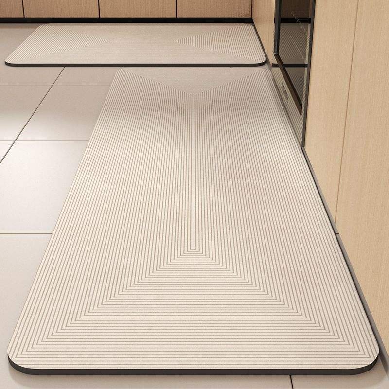 Modern Kitchen Rugs Mat Customizable Anti-Fatigue Non-Slip Floor Washable Rubber Material and Stylish