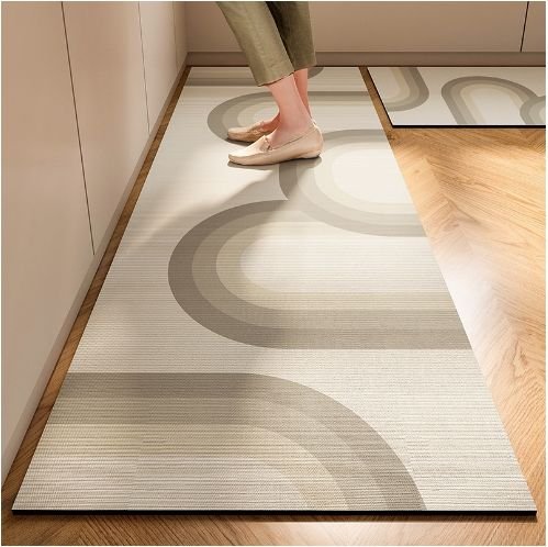 Modern Simple Kitchen Floor Mat Household Absorbent Quick-drying Floor Mat Entry Long Anti-slip Mat