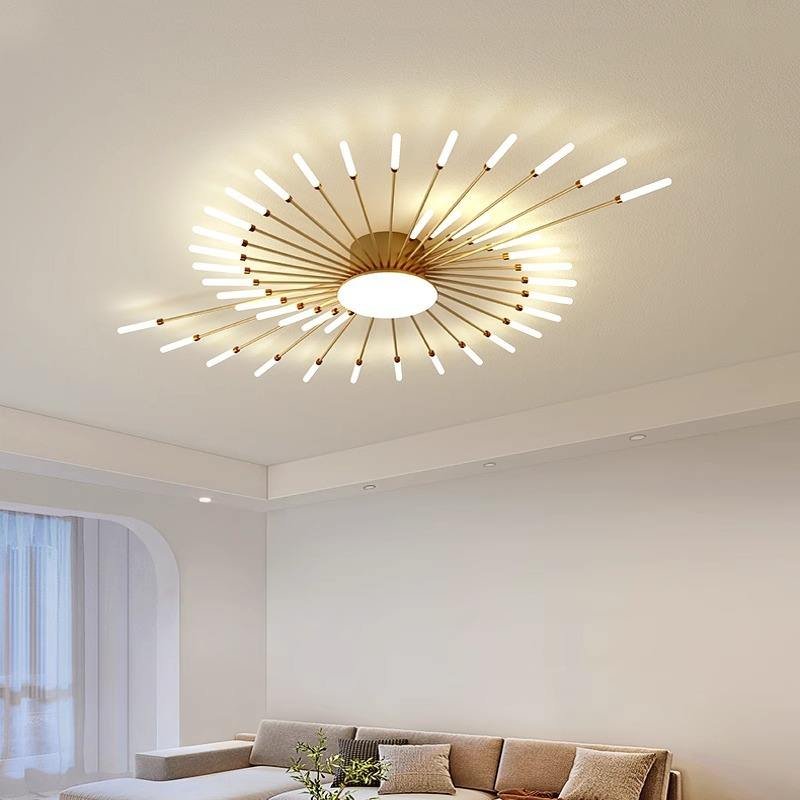Modern Creative Fashion Luxury Acrylic Ceiling Chandelier Lamp Hotel Home Decor Fireworks Led Ceiling Light Chandeliers