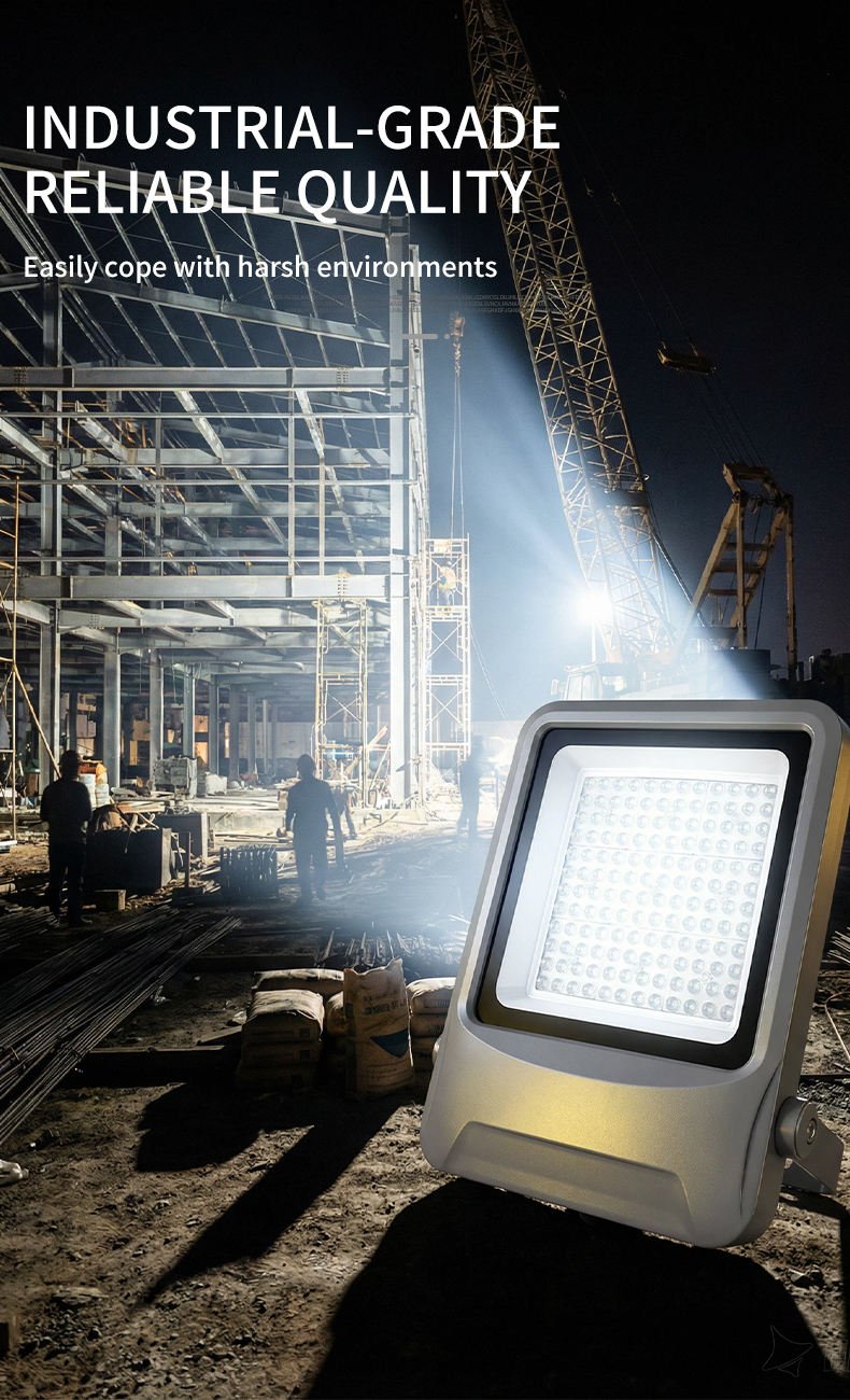 Durable 50000 Hour High Brightness 300W IP65 Waterproof COB LED Outdoor Wall-Mounted Floodlight