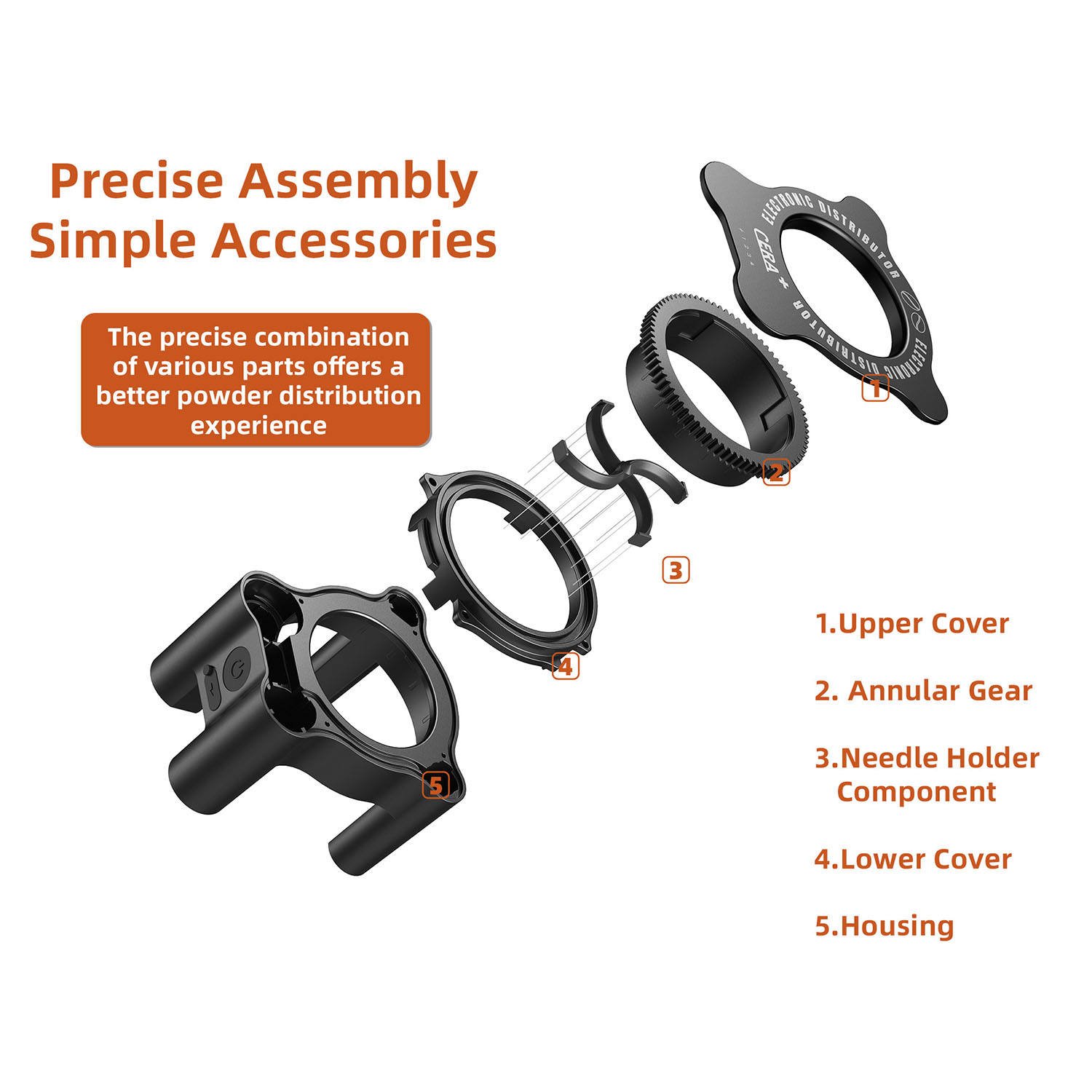 High Quality Modern Electric WDT Tool Rack 14 Ceramic Barista Tools Needle-type Design Eco-Friendly Espresso Coffee Maker Tools