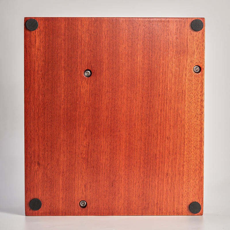 PANCERKA Eco-Friendly Wood Tamper Stand Double-wall Spring-loaded Coffee Barista Tool Organizer Espresso Knock Box