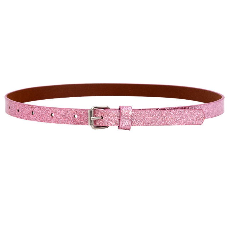 Various PU Leather Glitter Children Belt Bing Shinny Lovely Kids Girl Belts
