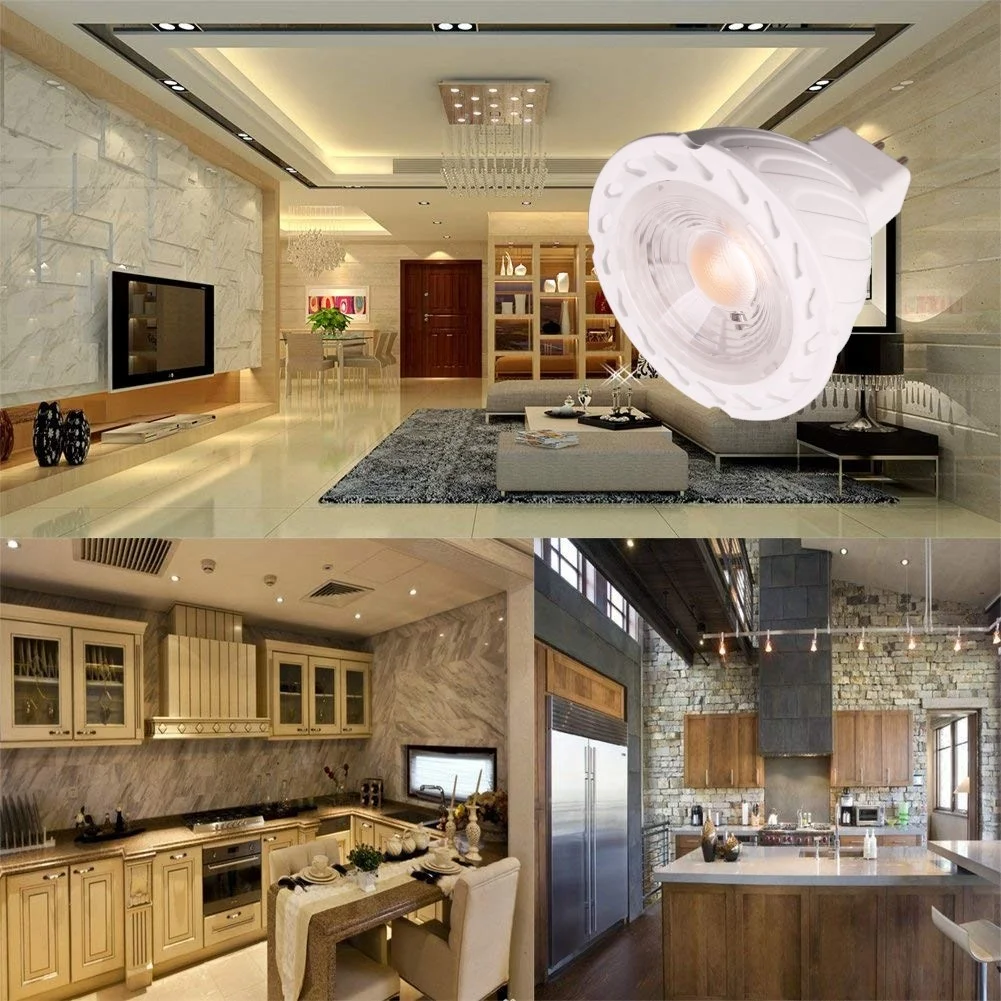 Indoor White Recessed 3000K 4000K 6000K Ceiling Lamp 12V Mini MR16 5W LED Spotlight