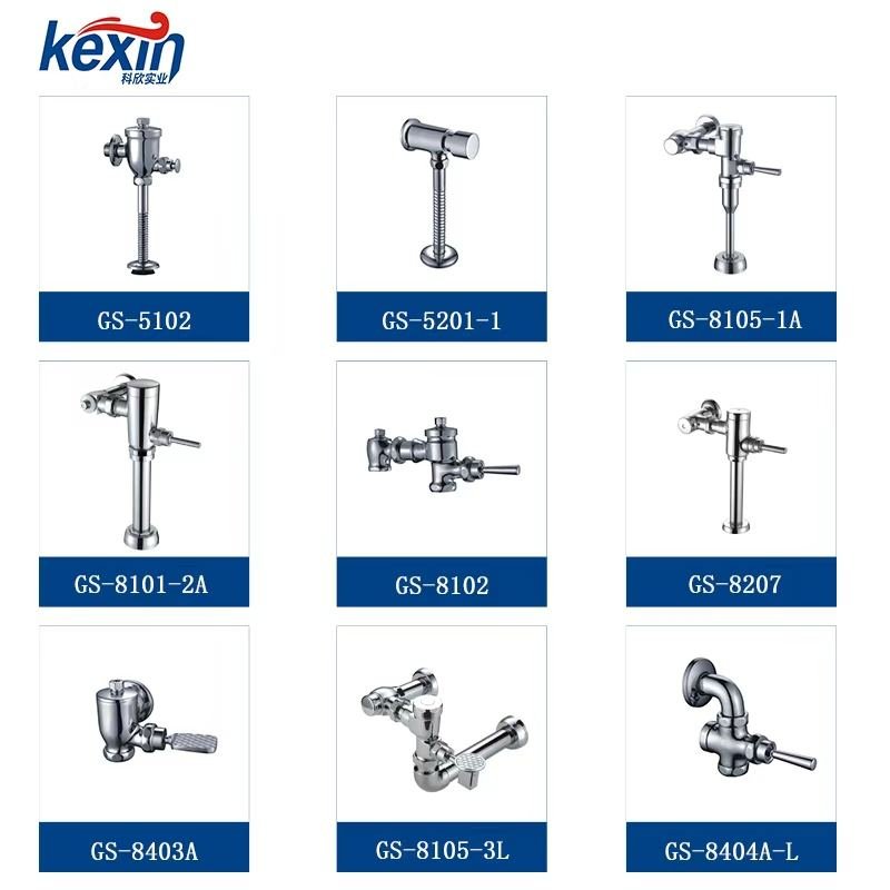 Factory Direct Manual Button Urinal Flush Valve Wholesale Durable High Quality Toilet Flush Valve