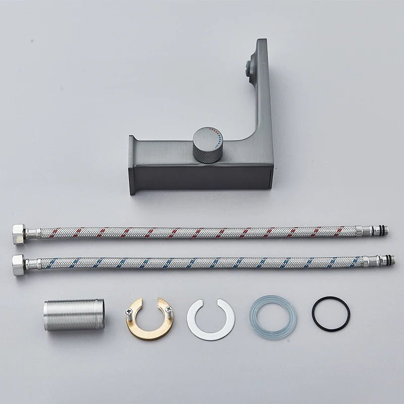 Modern Hot Sale Luxury LED Digital Smart Bathroom Faucet with Lamp Brass Single Lever Black Mixer Water Sink Wash Basin Faucets