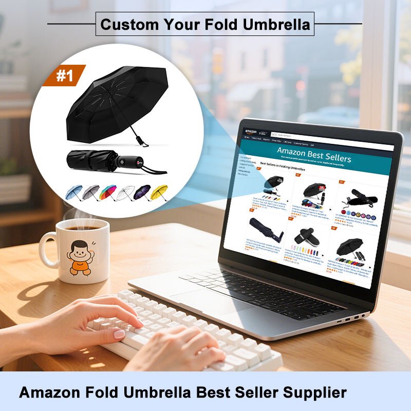 Waterproof Fully-Automatic Dual-Folding 21 Inches Full Metal Frame Custom Business Gift Umbrella for Hotels