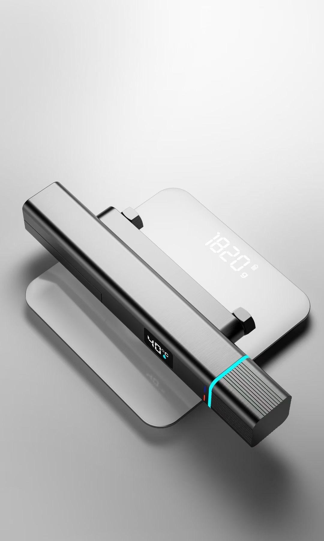 2026 New Design Modern Temperature Display Bathroom Shower System Set Folding Wall Mounted Bathtub Shower Faucet for Hotel Home