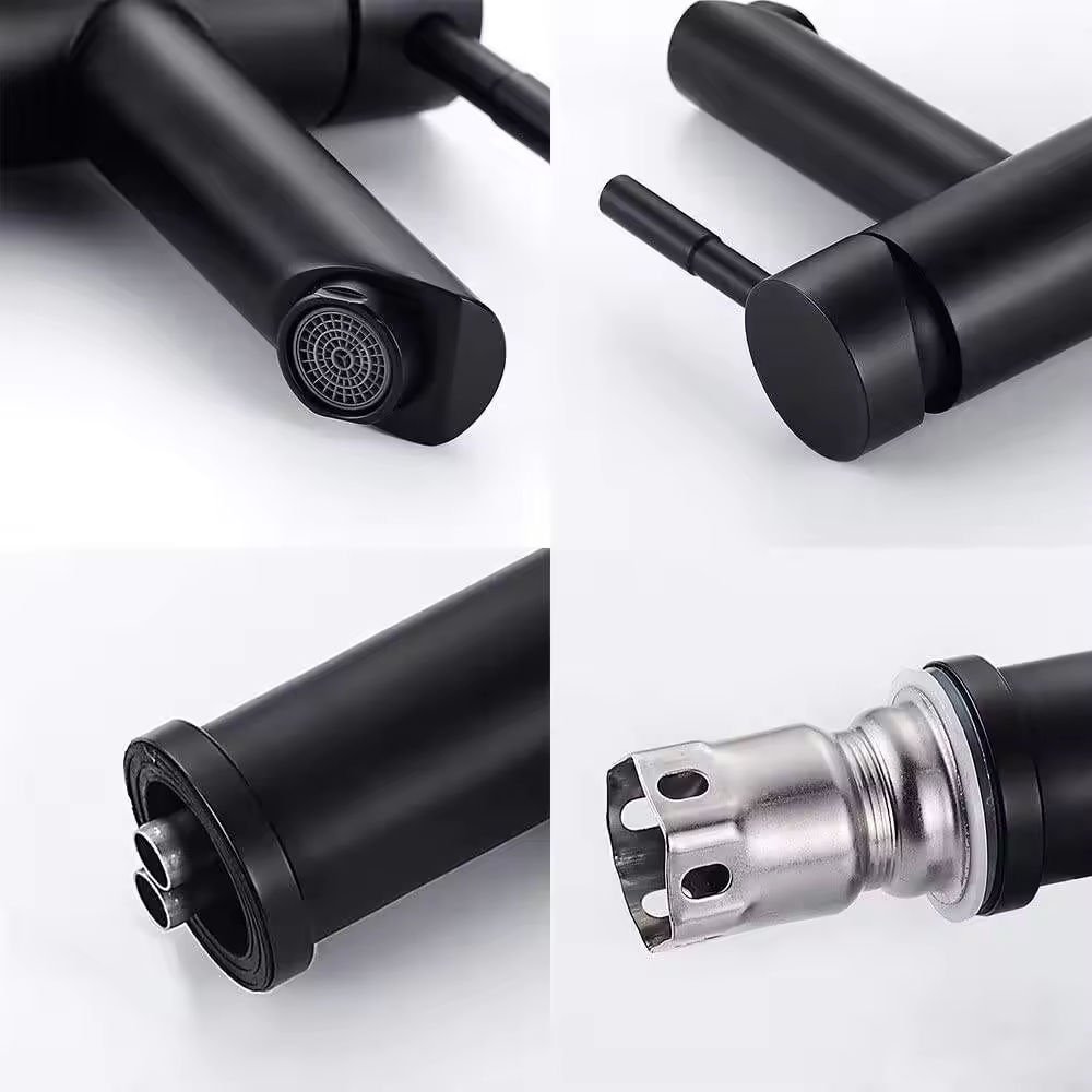 Wholesale 304 Stainless Steel Tall Basin Faucet Hot Cold Mixer Single Hole Bathroom Sink Tap Basin Faucet