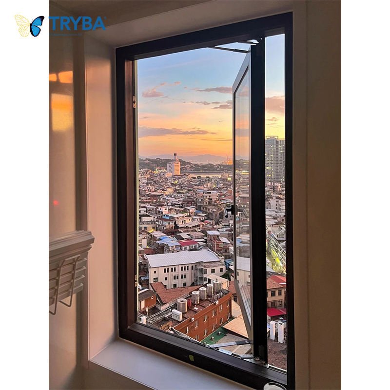 TRYBA Europe Style Double Glazed Low-e Glass PVC UPVC Casement windows and Doors