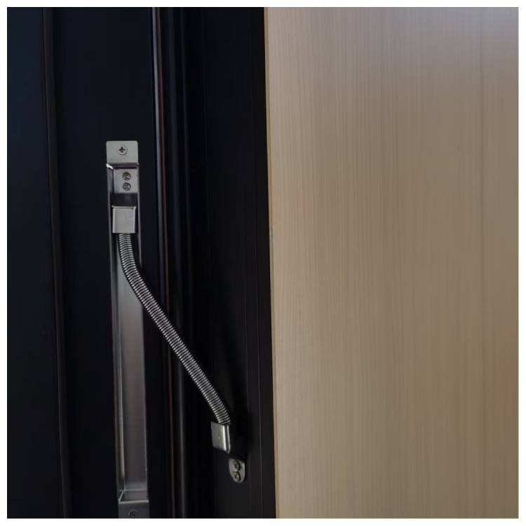 Modern Wood Color Aluminum Front Doors Tough, Secure & Pivot Hinge Compatible Entry Door