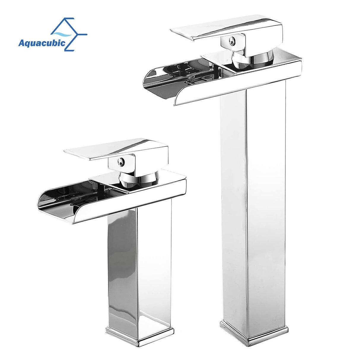 High Quality Bathroom Vanity Mixer Taps High Body Hot and Cold Vessel Sink Waterfall Faucet
