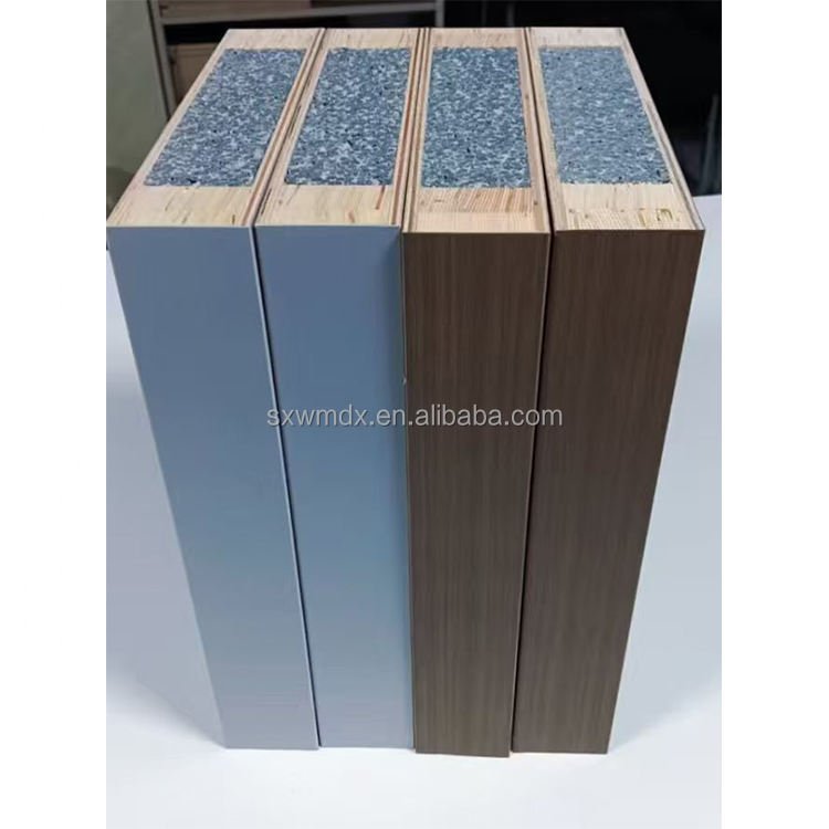 Cost-effective Eco-friendly Simple Carved Lines Flat Melamine Interior Wooden Doors for Apartment Flash Doors Interior for Hotel