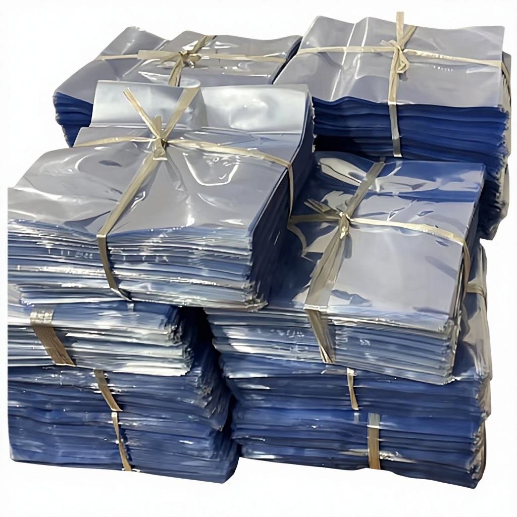 Tear Line PVC Shrink Bags for Bottle Neck Packaging