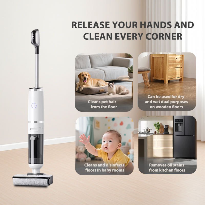 Commercial Wet and Dry Vaccume Cleaner Self-cleaning Household Carpet and Floor Washer with Electrolyzed Water Function