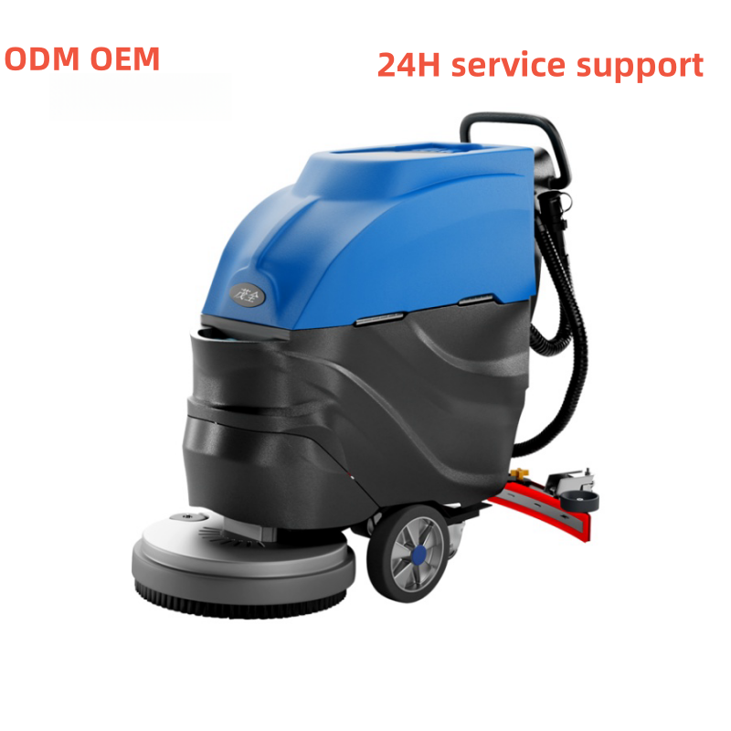 Low Price New Plastic 220V 1150W Industrial Electric Floor Scrubber Cold Water Cleaning Machine for Hotels & Workshops