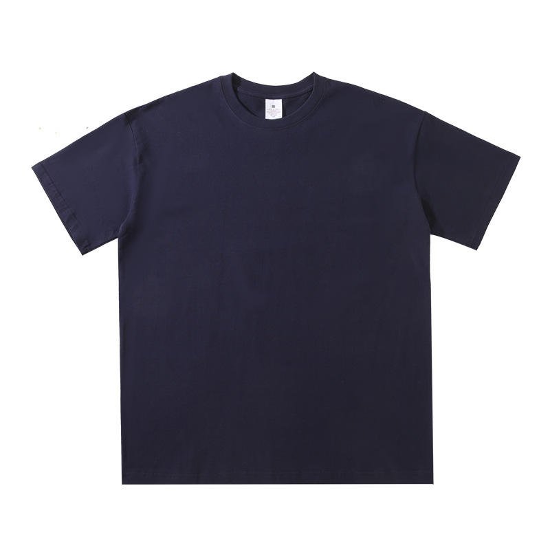 High Quality 230gsm 100% Cotton Heavyweight Oversized Drop Shoulder Solid Short Sleeve Crew Neck Blank T-shirt for Men