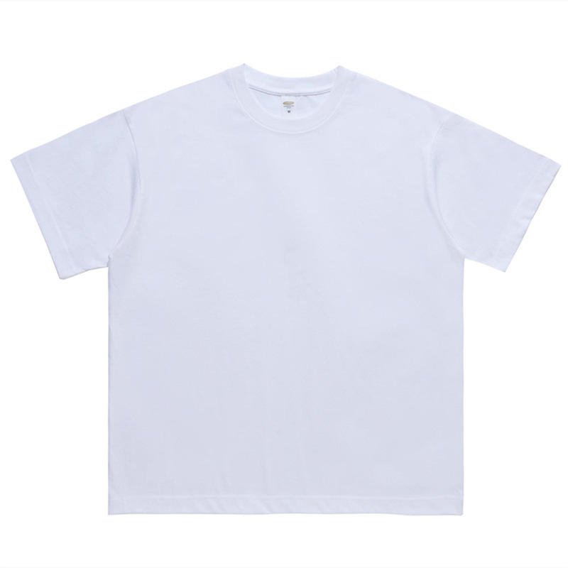 Drop Shoulder T-shirt High Quality Custom Men's Casual Tshirt300 Grams Solid 100% Cotton Knitted O-Neck Short Sleeve